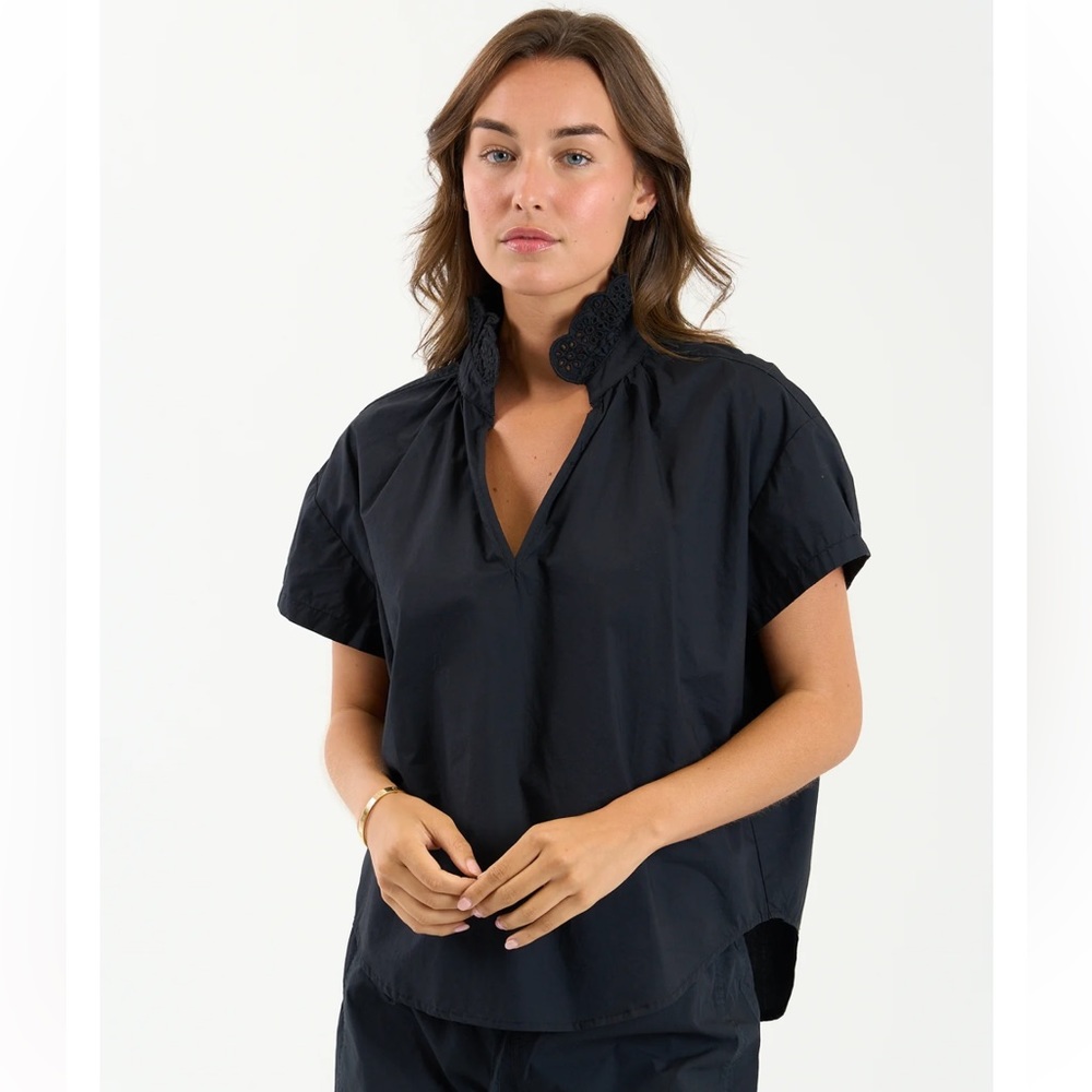 NWT Sundays Kara Top Size L in Black